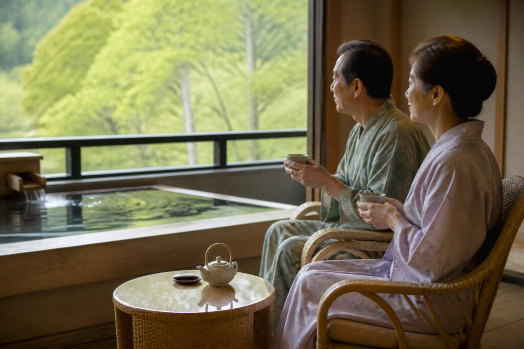 50代夫婦におすすめの近畿の城崎温泉宿はどこですか？